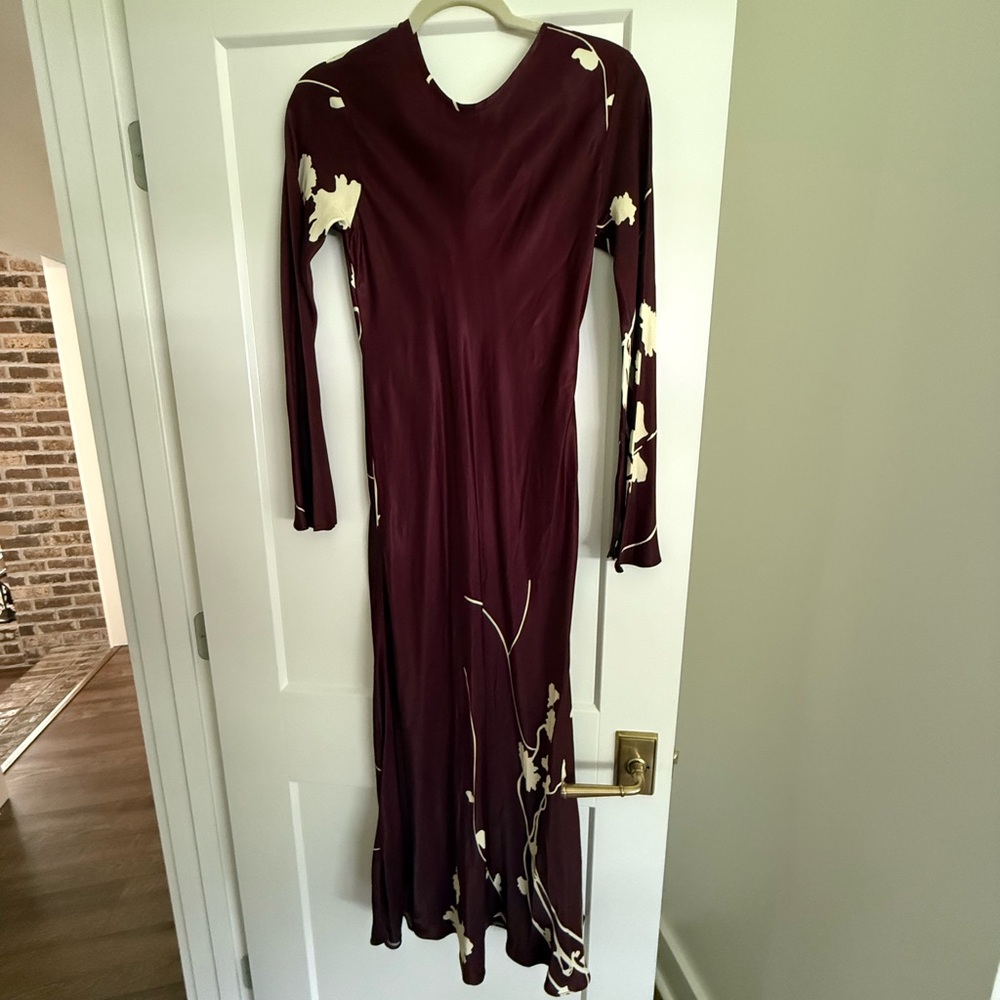 Zara satin dress.